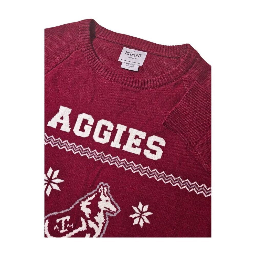 Hillflint Texas A&M University Aggies Reveille NCAA Sweater‎ Christmas Adult XL